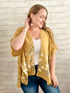 SPRING DAISY WOVEN KIMONO WITH MATCHING EARRINGS