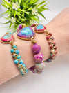 HEART JASPER BEADED BRACELETS
