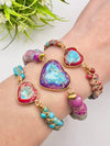 HEART JASPER BEADED BRACELETS
