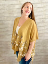 SPRING DAISY WOVEN KIMONO WITH MATCHING EARRINGS