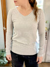 BASIC COTTON V-NECK LONG SLEEVE (SMALL-3X)