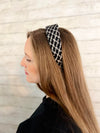 PLAID HEADBAND & SCRUNCHIE (2 PIECE SET)