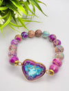 HEART JASPER BEADED BRACELETS