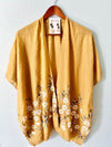 SPRING DAISY WOVEN KIMONO WITH MATCHING EARRINGS