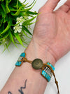 TIBETAN BLUE JASPER WRAP BRACELET