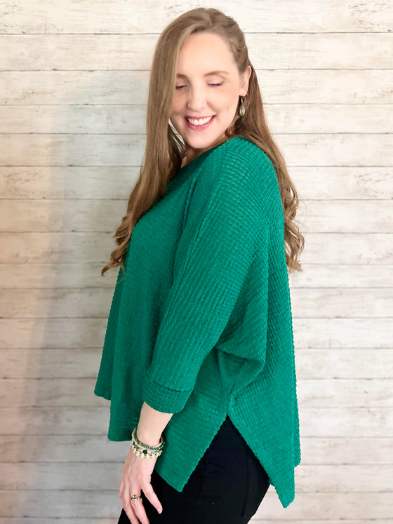 LIGHTWEIGHT GREEN SWEATER SHIRT