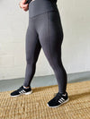 GREY MICROFIBER POCKET LEGGINGS