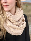 New Beige Infinity Scarf