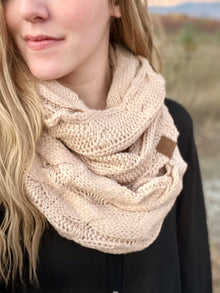  New Beige Infinity Scarf