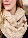 New Beige Infinity Scarf