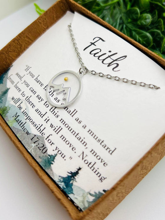 MUSTARD SEED GIFT BOX NECKLACE